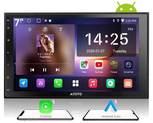Atoto android doppel - atoto, 7"doppel-din