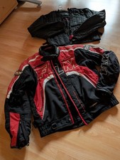 FLM Sports Textiljacke  Gr. L 52/54 schwarz rot Motorradjacke inkl. Protektoren