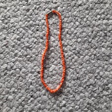 Halskette Koralle orange/rötlich (Imitat) 40cm