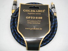 Goldkabel Optokabel 1 m, highline Serie, Toslink/Toslink.  NEU!!!