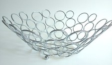 Obstkorb, Obstschale Metall Ringe, Durchmesser 30 cm