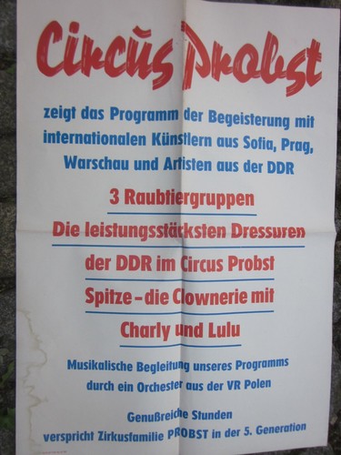 38247 zirkus probst plakat - zirkus,