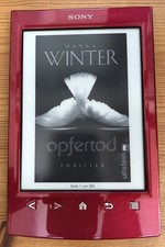 EBook Reader Sony PRS-T2 Rot *neuwertig*