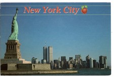 AK New York City 1994 – Postkarte mit World Trade Center (WTC) & Freiheitsstatue