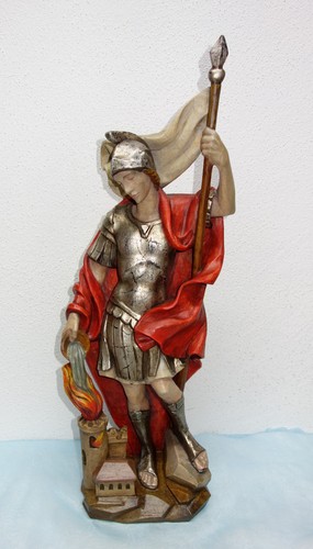 Heiliger florian holzfigur - heiliger,