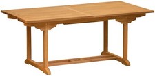 Teak Ausziehtisch Tivoli (bis zu 180>240 x 100 cm) Flexibel Esstisch Holz Garten
