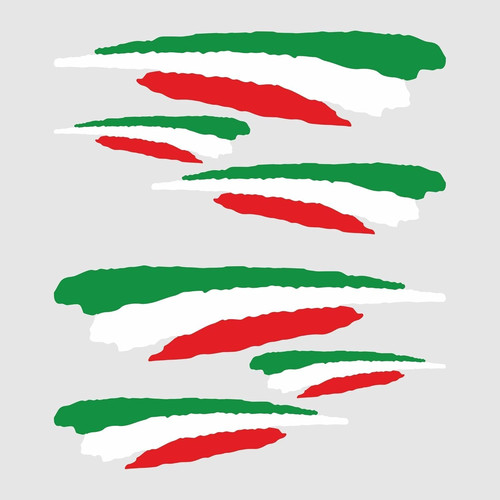 Aufkleber italienische flagge - aufkleber,