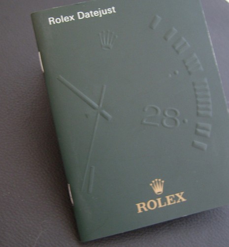 Rolex datejust booklet von - rolex,