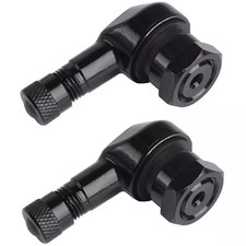 2x Motorrad Alu Winkelventil