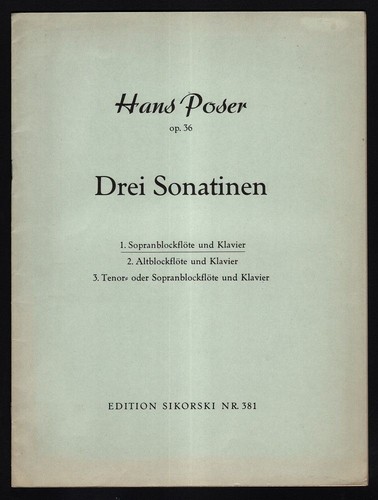 Drei sonatinen 1 - drei, op.