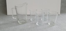 Glas Karaffe + 4 Gläser Set