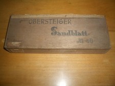 Obersteiger  Sandblatt Nr.60 - Zigarren-Kiste - leer alt Holzkasten Sammlerstück