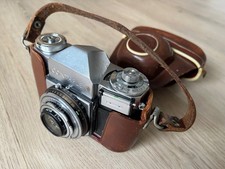 Zeiss Ikon Contaflex Synchro-Compur Tessar 1:2,8 45mm mit Ledertasche