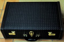 Designer  Koffer Guido Vietri , Top Verarbeitung,  elegantes schwarz mit Muster