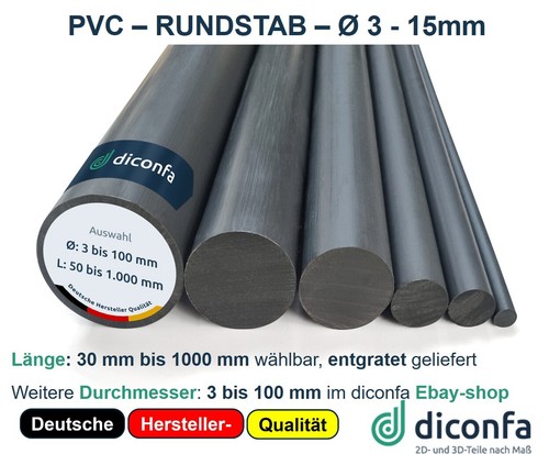 Pvc rundstab kunststoff - pvc,