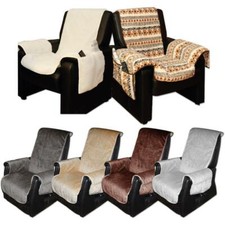 Polsterschoner Sesselbezug Sesselschoner Sesselauflage Fernsehsessel Lammflor