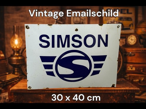 Vintage alt ddr simson - vintage, emaille