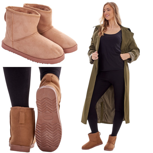 Damen micro wildleder stiefel - damen,