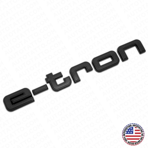 Audi tron matte - black, letter