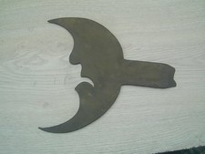 Metall-Relief  Mond  *Laden Ausleger  *Deko *Schmiedearbeit *Metallobjekt Eisen