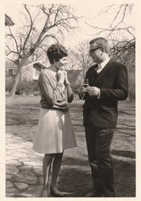 Vintage Foto Schöne Frau mit