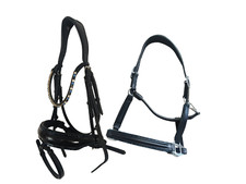 Elegantes Set: Leder Trense +