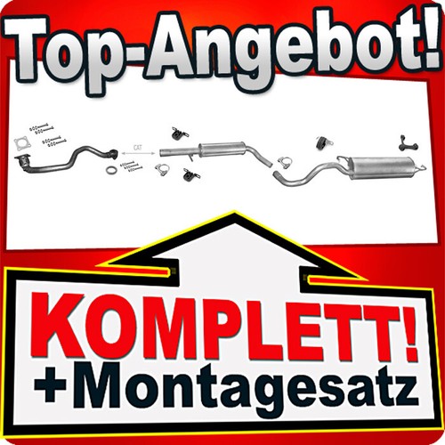 Auspuff für golf 1 - 4, iv