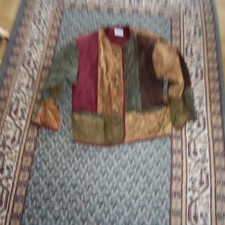 bunte Wildlederjacke Gr. 42