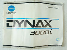 MINOLTA - Dynax 3000i - Bedienungsanleitung - B2469