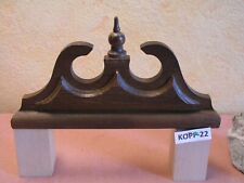 Holz Krone Uhrenkrone Holz Zierteil Aufsatz Zapfen Regulator Schnitzarbeit Nr:22