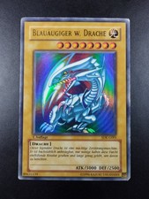 YUGIOH 2003 | BLUE-EYES W. DRAGON | SDK-G001 | 1ST EDT | GERMAN | VG - GOOD (PL)