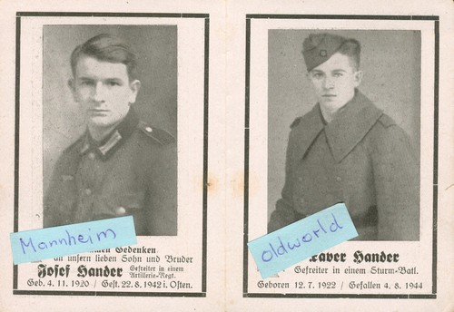 Wk2 sterbebild deathcard - wk2,