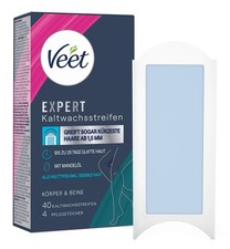 2x 40 Veet Expert  Wachs-Streifen für Körper & Beine alle Hauttypen mit MandelÖl