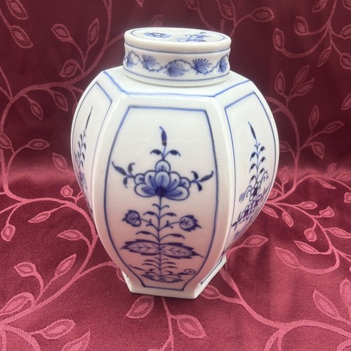 Meissen teedose strohblume - teedose,