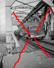 Negativ-Russland-34.Inf.Div.-Opel-Blitz-LKW-Truppenkennzeichen-Brücke-2.WK-94
