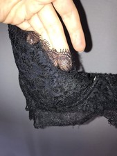 Balconett Push Up Spitzen BH 75 C mit Bügel Schwarz