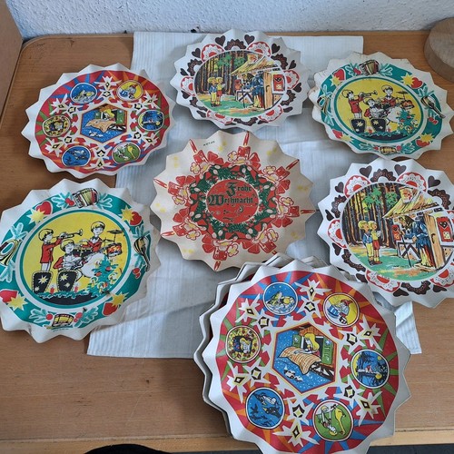 Alte weihnachtsteller aus - 12,