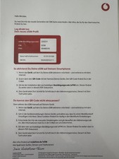 Vodafone Prepaid e SIM Karte O179 Vorwahl 17x 15xx Top Rufnummer wobei x=O ist 