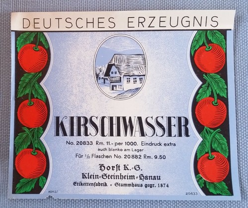Altes schnapsetikett - altes,
