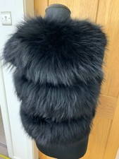 Farmed Black Real Fox Fur
