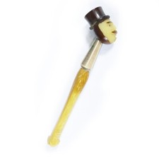 alte Zigarettenspitze Mundstück Zigarettenhalter 10,4cm Handarbeit Zylinder Herr