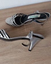 Sandalette, Gr. 40, silber