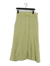 120% Lino Damen Maxirock W 30 in grün 100% andere lang Maxi