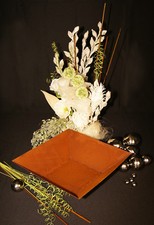 Schale Classic groß 40x40 Edelrost  Rost JH Metall Design Pflanzschale f. Säule 