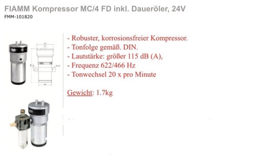 Sondersignal fiamm kompressor - sondersignal,