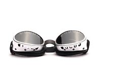 Ovale Schutzbrille nostalgisch 30er Jahre Stil graue Scheiben Motorradbrille