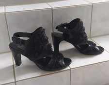 Sandalette Damen Leder schwarz Größe 39 wie neu