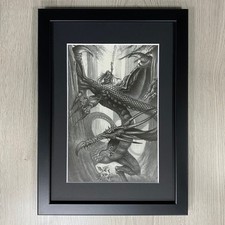 Wald Dragon Gerahmt Kunst Holz
