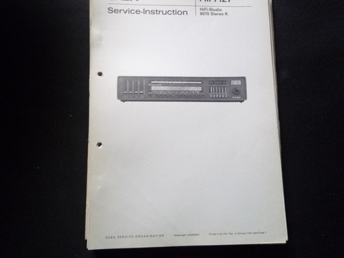 Original service manual - service,