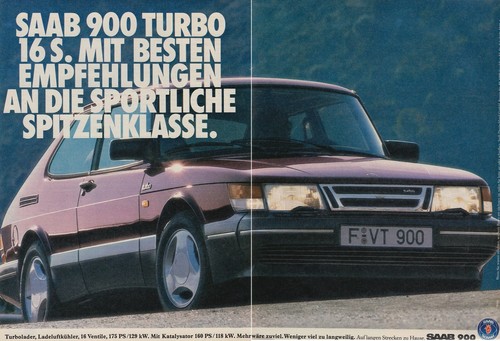 Saab 900 turbo reklame - s,
